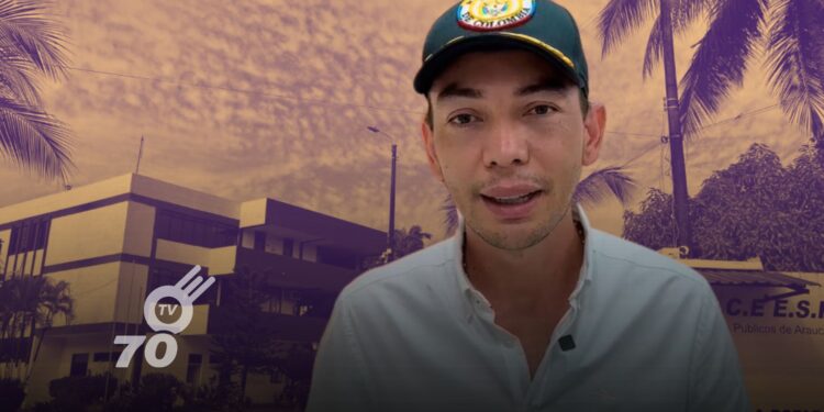 El Alcalde de Arauca, Juan Qüenza, anuncia un plan de alivio para ayudar a los deudores morosos con facturas de Emserpa.