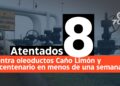 Se reportan tres nuevos atentados en Arauca contra el oleoducto Caño Limón Coveñas, elevando la tensión sobre el suministro de gas.