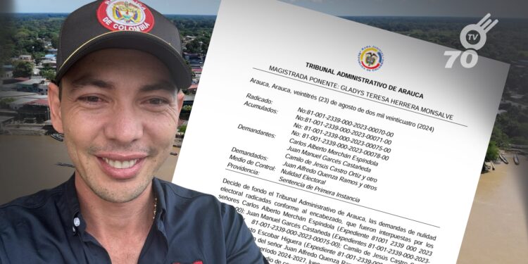 Tribunal Administrativo de Arauca falla a favor del alcalde Juan Qüenza en demanda de nulidad electoral