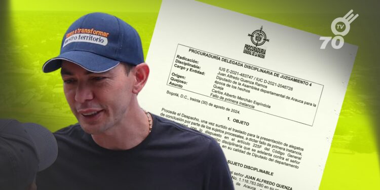 Procuraduría absuelve al alcalde Juan Qüenza en fallo de primera instancia