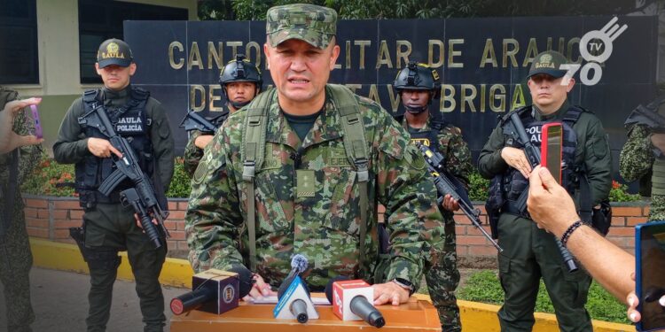 El Ejército Nacional reporta incidentes de seguridad, bloqueos y refuerzos en Arauca, además de nuevas medidas para garantizar la tranquilidad.