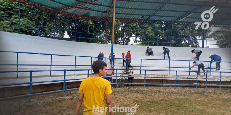 La Alcaldía de Arauca embellece la Plaza de Ferias de San Carlos para la Feria Ganadera, con la colaboración de la comunidad e instituciones.