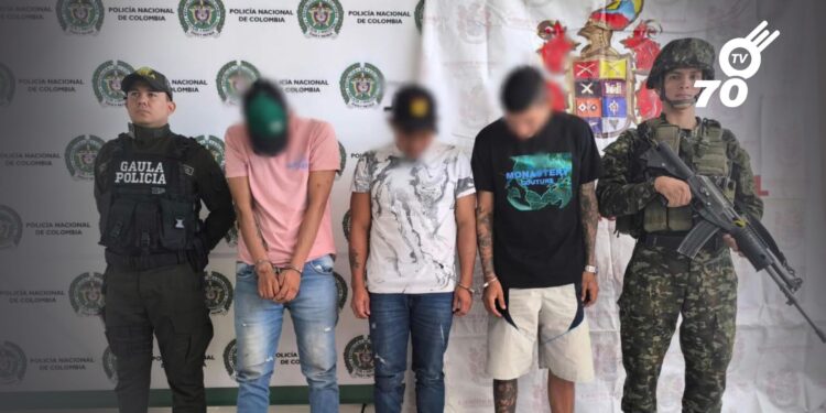 Tres presuntos extorsionistas del Clan del Golfo fueron capturados en Yopal, Casanare, tras extorsionar a comerciantes y gremios locales.