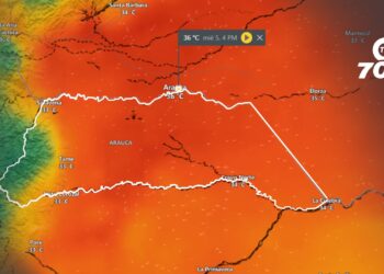 Arauca registra temperaturas de 35°C en medio de una ola de calor. Autoridades emiten alerta y recomiendan precaución ante el clima extremo.