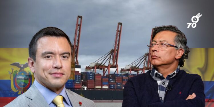 Ecuador eleva al 50 % los aranceles a importaciones desde Colombia a partir del 1 de marzo