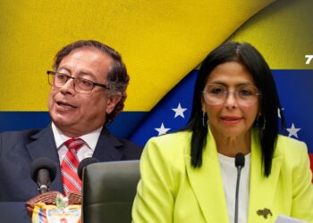 Petro se reúne con Delcy Rodríguez en Caracas para abordar seguridad en la frontera