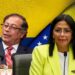 Petro se reúne con Delcy Rodríguez en Caracas para abordar seguridad en la frontera