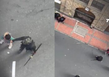 Menores fueron expuestos en disturbios durante protestas en la sede del Ministerio del Interior en Bogotá