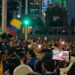 Hinchas colombianos se reunieron en Ciudad de México antes del debut ante Uzbekistán