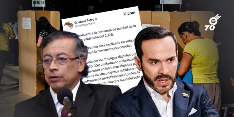 La demanda divulgada por Petro contra la elección de De la Espriella admite que no prueba fraude