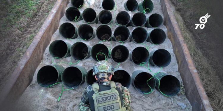 Ejército reportó destrucción de explosivos abandonados frente a colegio en Betoyes, Tame