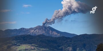 Volcán Puracé mantiene alerta Naranja tras registrar más de 600 eventos sísmicos