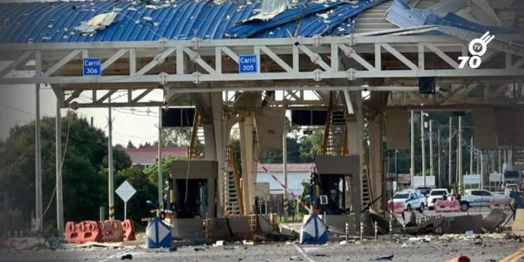 Atentado con carro bomba en un peaje de Casanare deja tres personas heridas